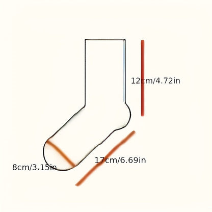 10-Pack: Soft Comfortable Tube Socks – Solid Colors, All-Season