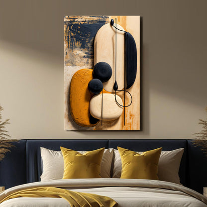 Orange Abstract Harmony Wall Art