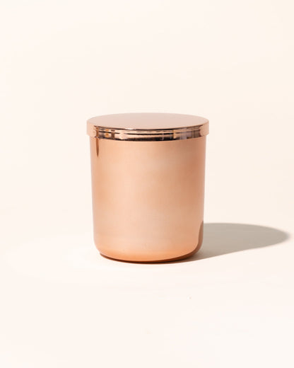 luxe metal candle lid with gasket