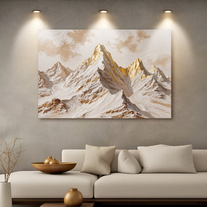 Golden Peaks Wall Art