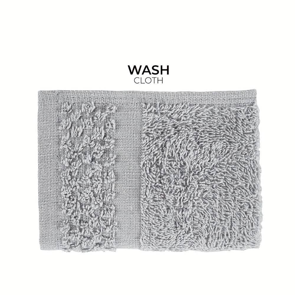 Gray Cotton Bath Towel Set (10–32 pcs)