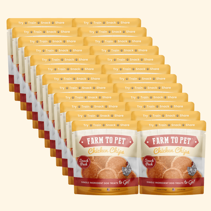 Chicken Chips Snack Pack Bundles | Dog Party Favors & Training Treats