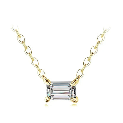 Modian Genuine 925 Sterling Silver Fashion Charm AAA Zirconia Pendant Necklace For Women Silver Female Necklaces Fine Jewelry