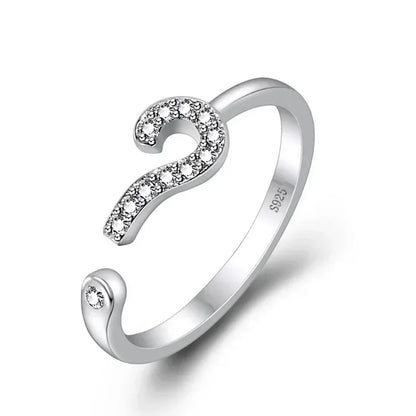Hot 925 Sterling Silver Ring AAA Zircon Adjustable Simplicity Fashion Exquisite Women Jewelry Accessories Wedding Party Gift