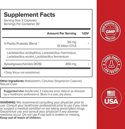 URO Vaginal Probiotics for Women pH Balance with Prebiotics & Lactobacillus Probiotic Blend - Women's Vaginal Health Supplement - Promote Healthy Vaginal Odor & Vaginal Flora, 60 Count