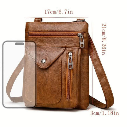 Women’s Vintage Leather Crossbody Bag