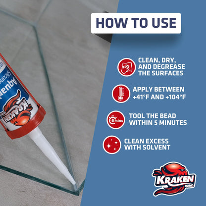 Aquarium 100% Silicone Sealant 10.1 fl oz